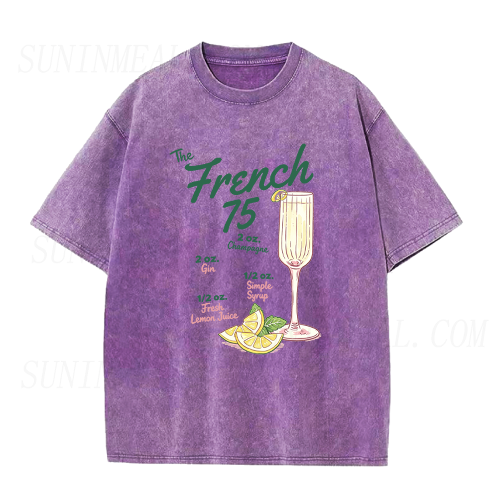 The French 75 Cocktail Recipe Unisex Tee