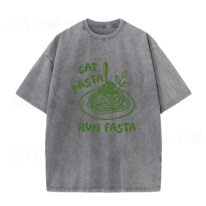 Eat Pasta Run Fasta Unisex Tee