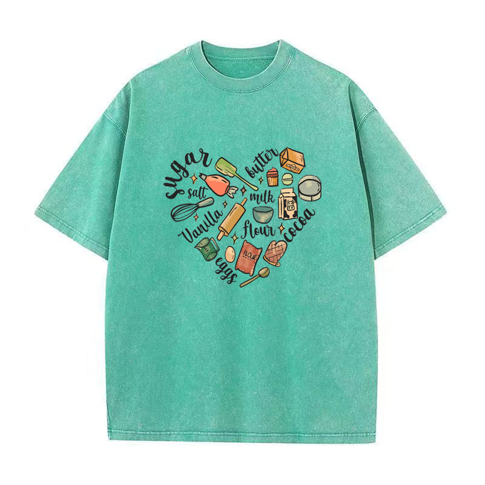 ベイキングハートユニセックスTシャツ