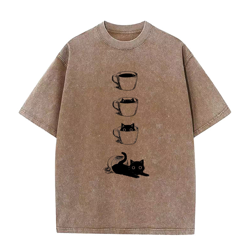 Coffee Cat Unisex Tee