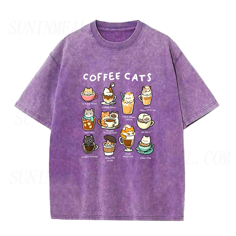 Coffee Cats Unisex Tee
