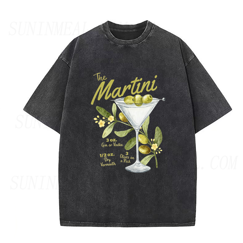 Martini & Olives Recipe Unisex Tee