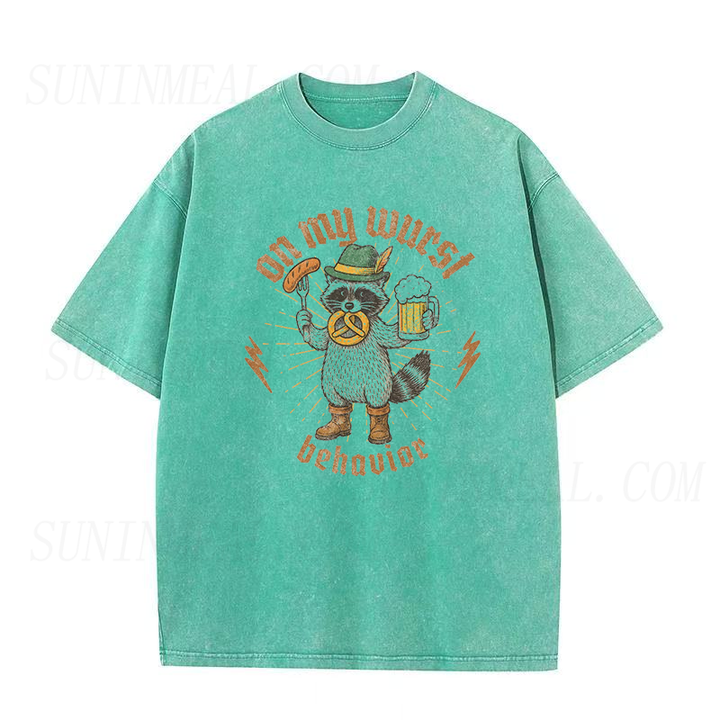 Oktoberfest Raccoon Unisex Tee