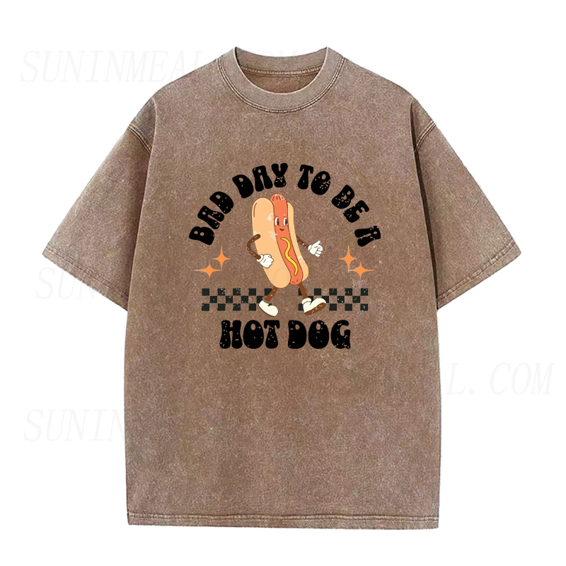 ホットドッグになるには最悪の日 ユニセックスTシャツ