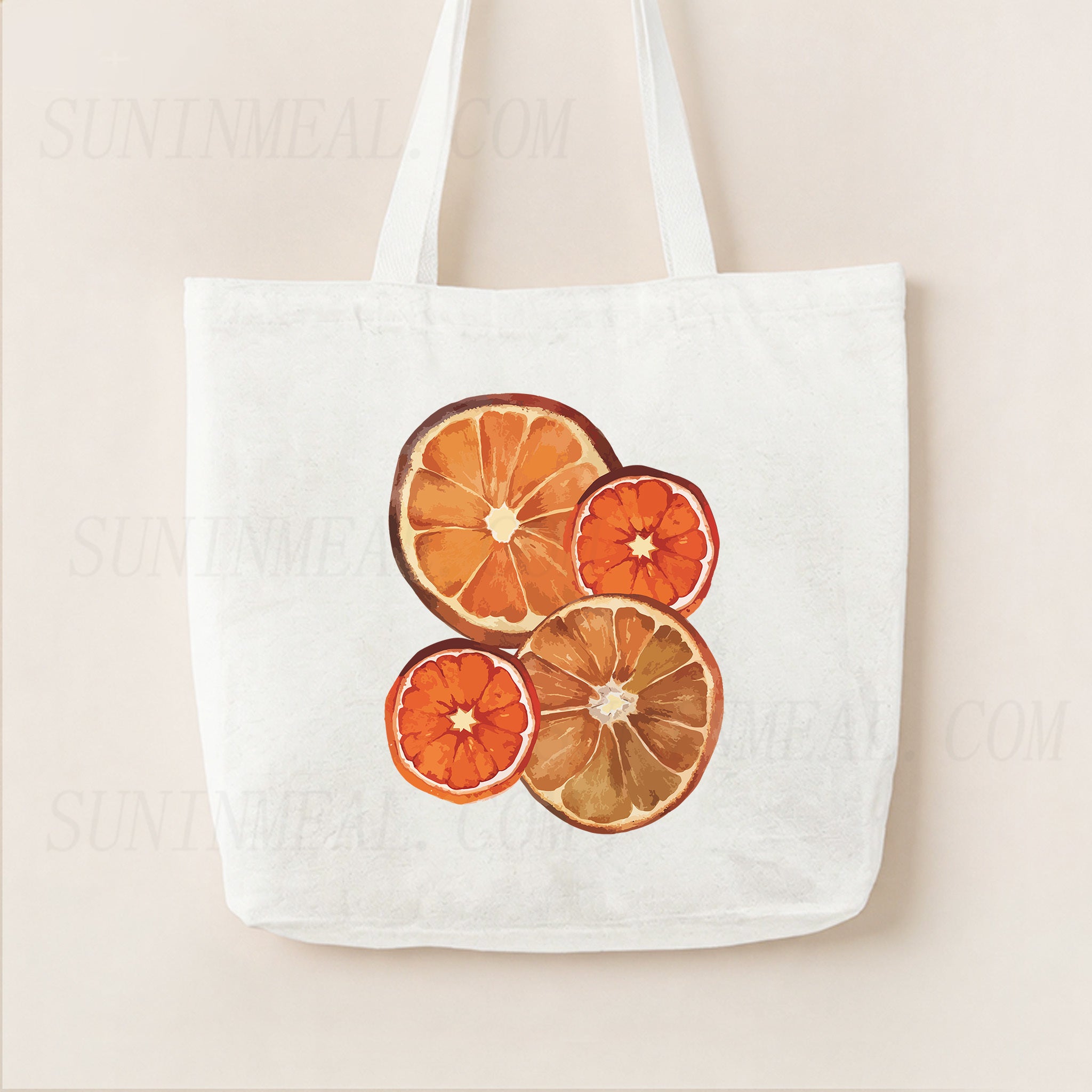 Dried Orange Slice Canvas Tote Bag