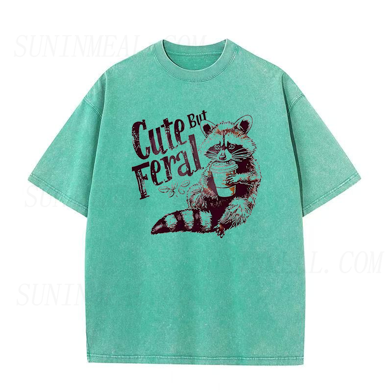 Raccoon Cute But Feral Unisex Tee