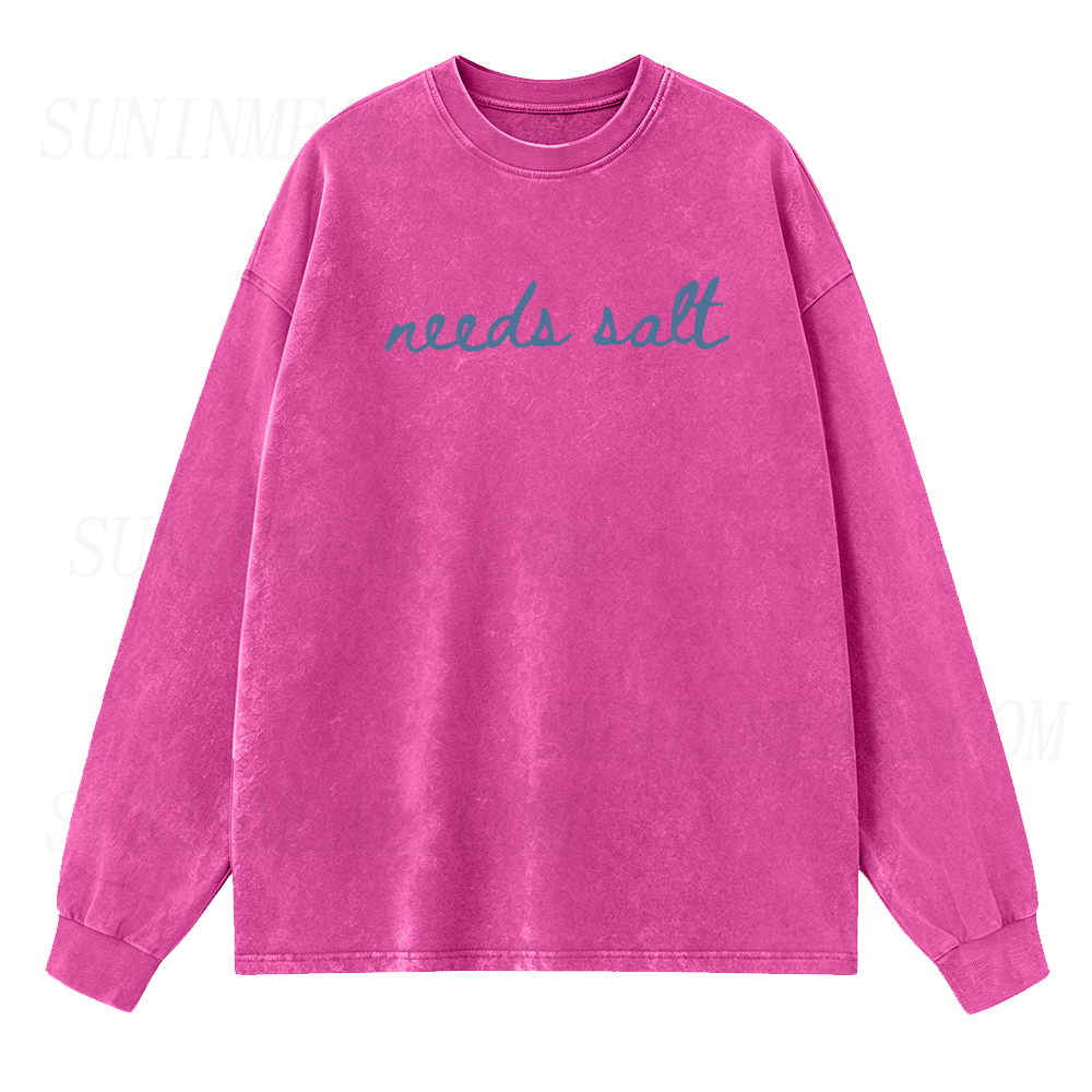 Needs Salt Long Sleeve Unisex Tee