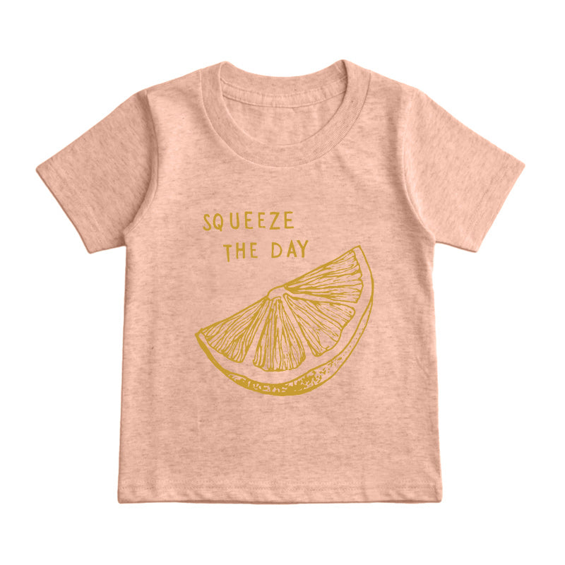 Squeeze the Day lemon Kids T-Shirt