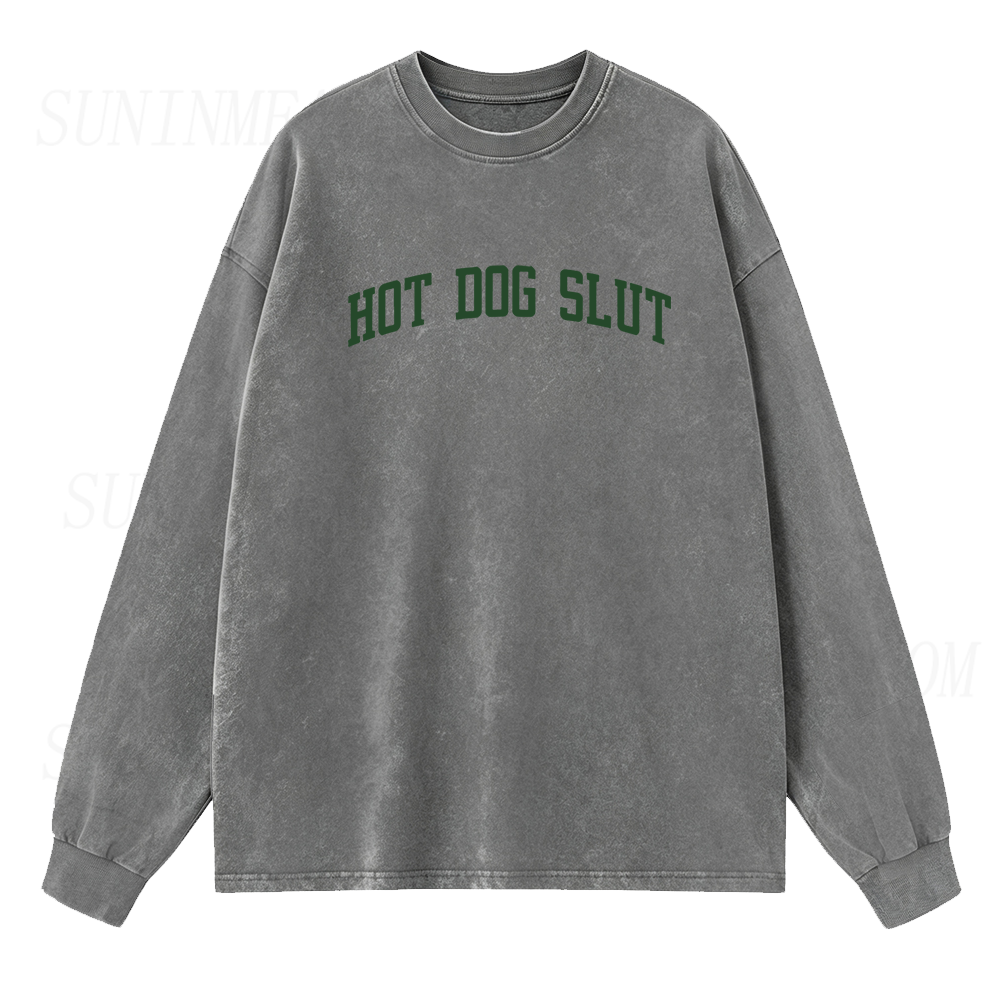 Hot Dog Slut Long Sleeve Unisex Tee