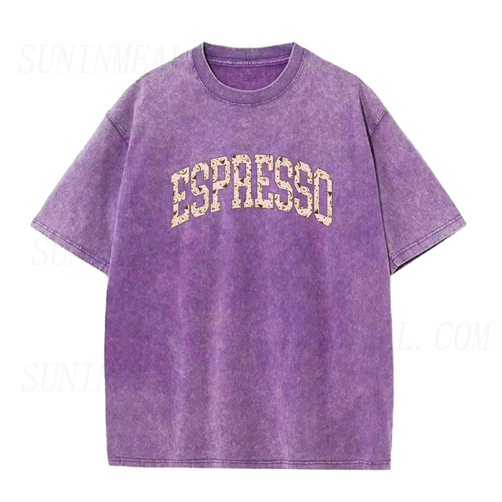Espresso Coffee Bean Pattern Unisex Tee