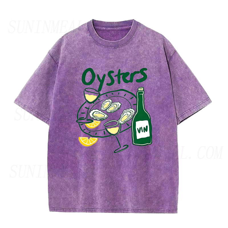 Oysters and Wine Unisex Tee