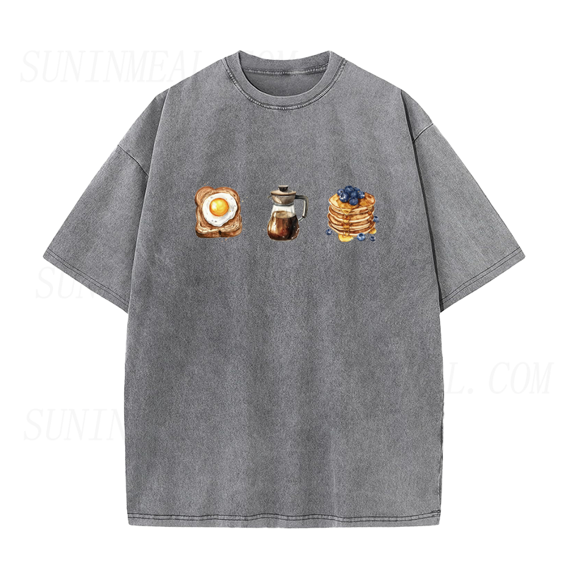 Toast Coffee Pancakes Breakfast Unisex Tee