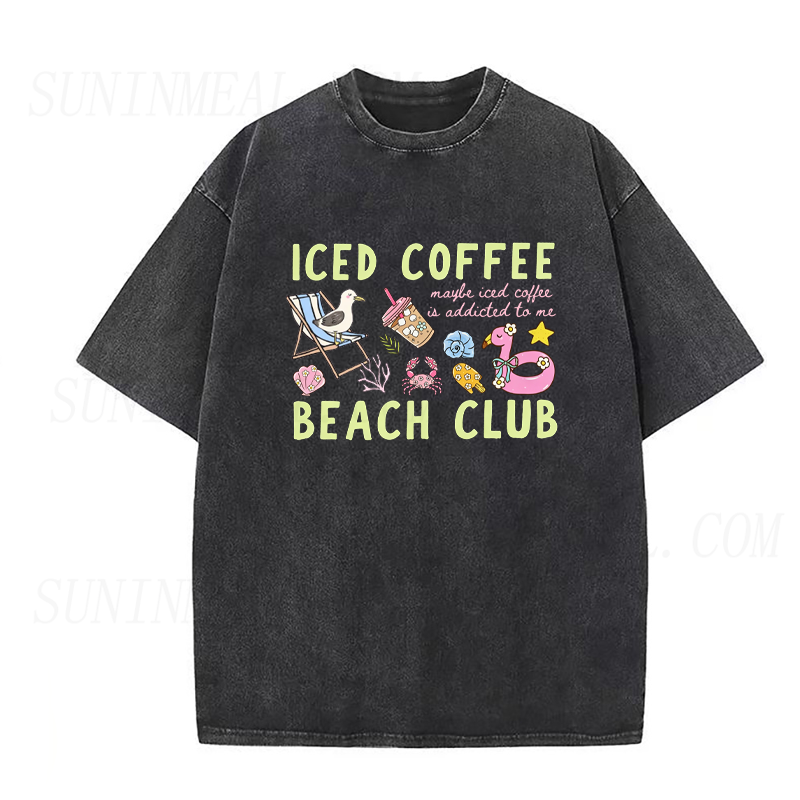 Iced Coffee Beach Club Unisex Tee