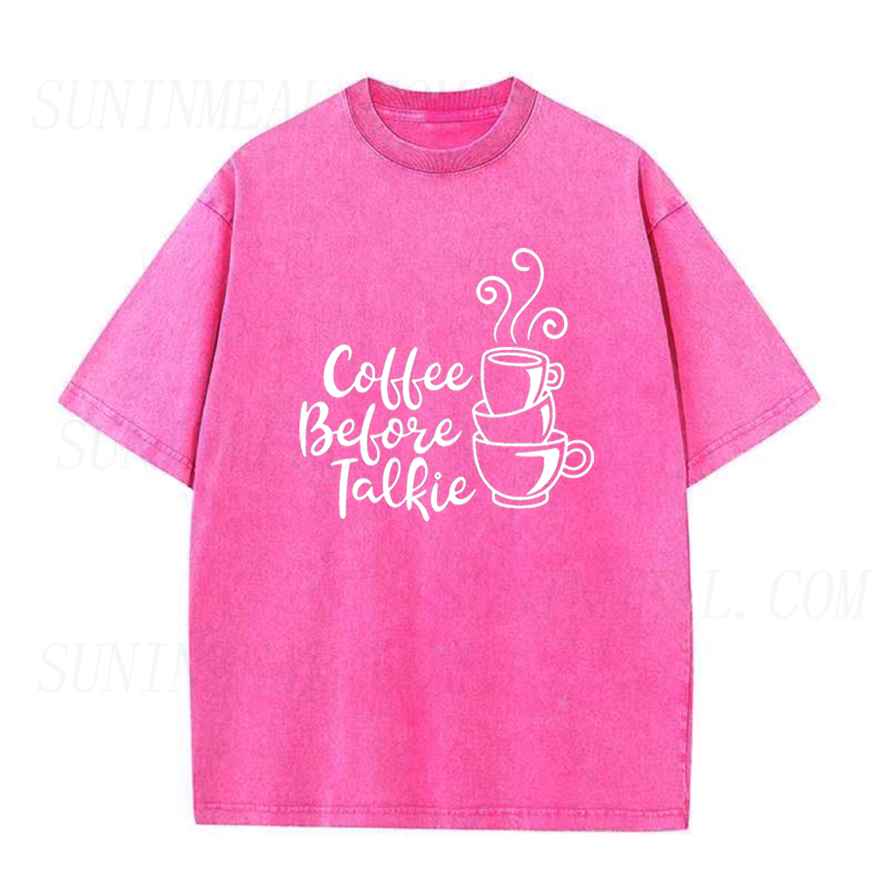 Retro Coffee Before Talkie Unisex Tee