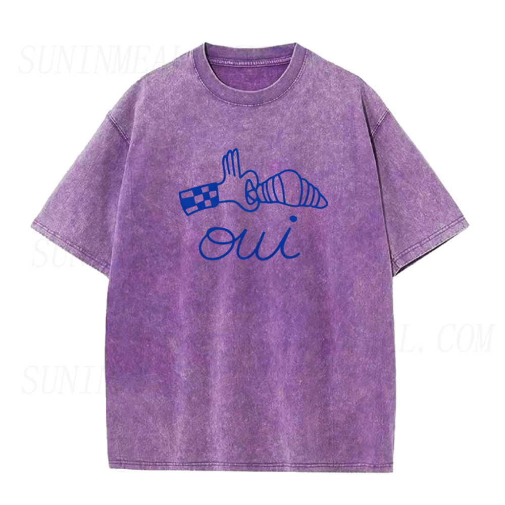 Oui Croissant French Unisex Tee