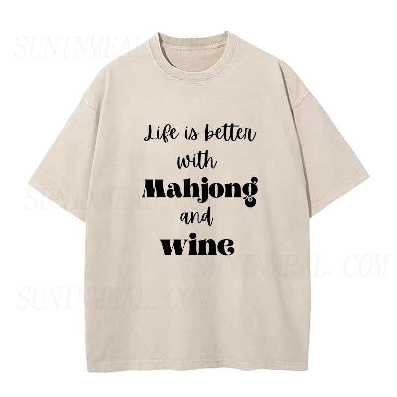 Mahjong Wine Unisex Tee