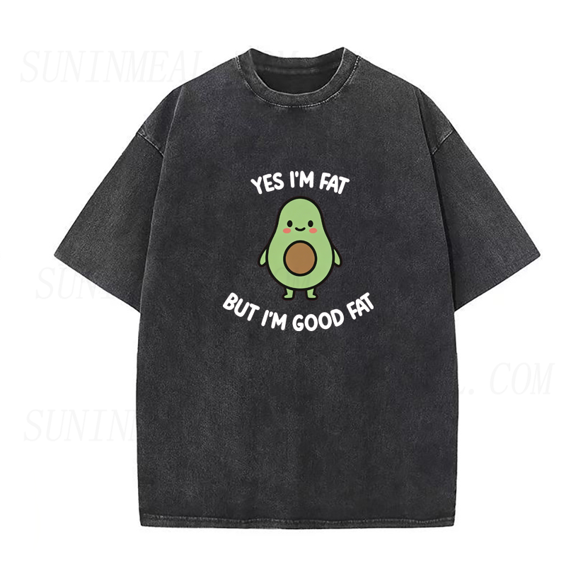 Funny Avocado Good Fat Unisex Tee