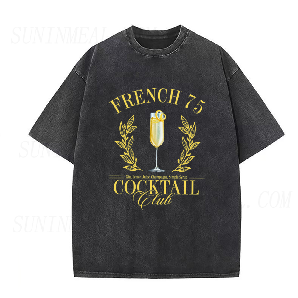 French 75 Cocktail Club Unisex Tee