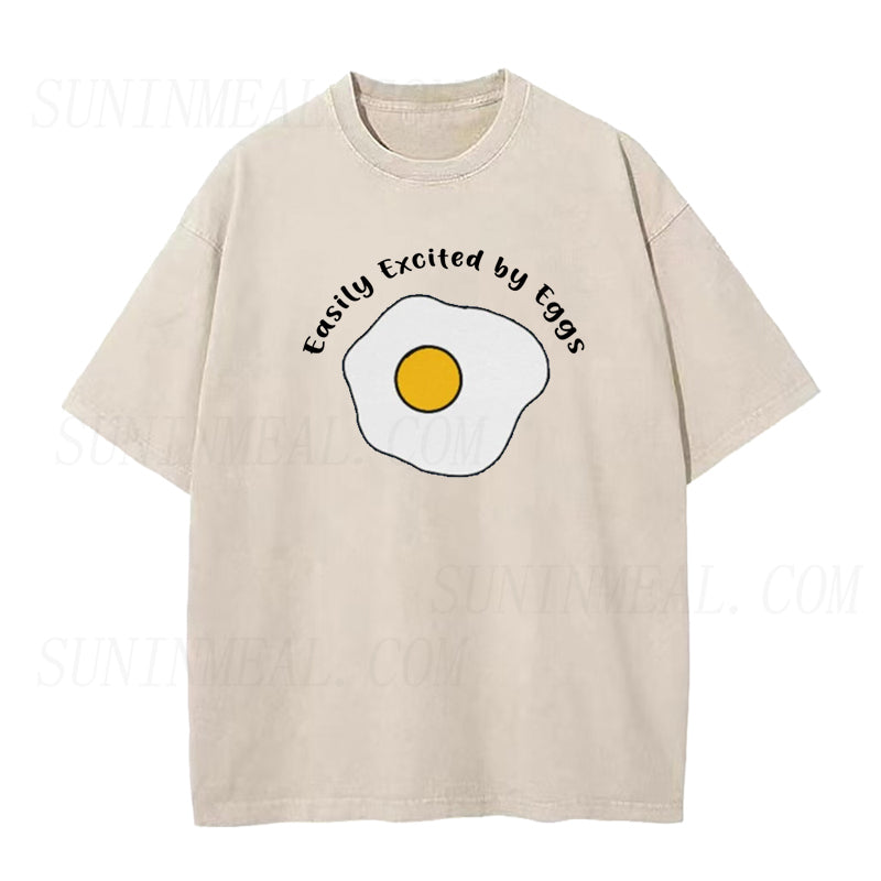 Easily Excited by Eggs Unisex Tee