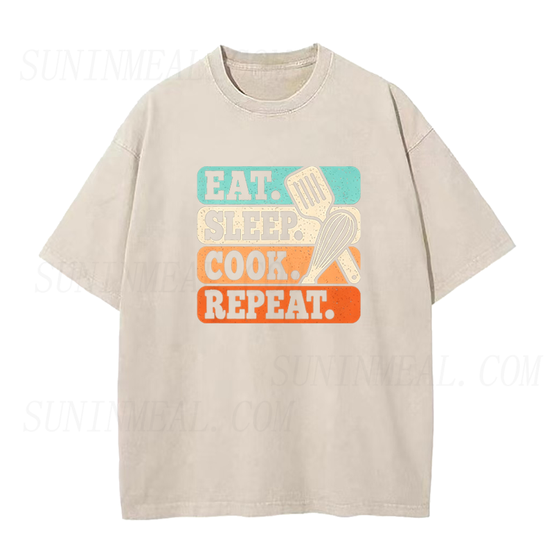 Eat Sleep Cook Repeat Unisex Tee