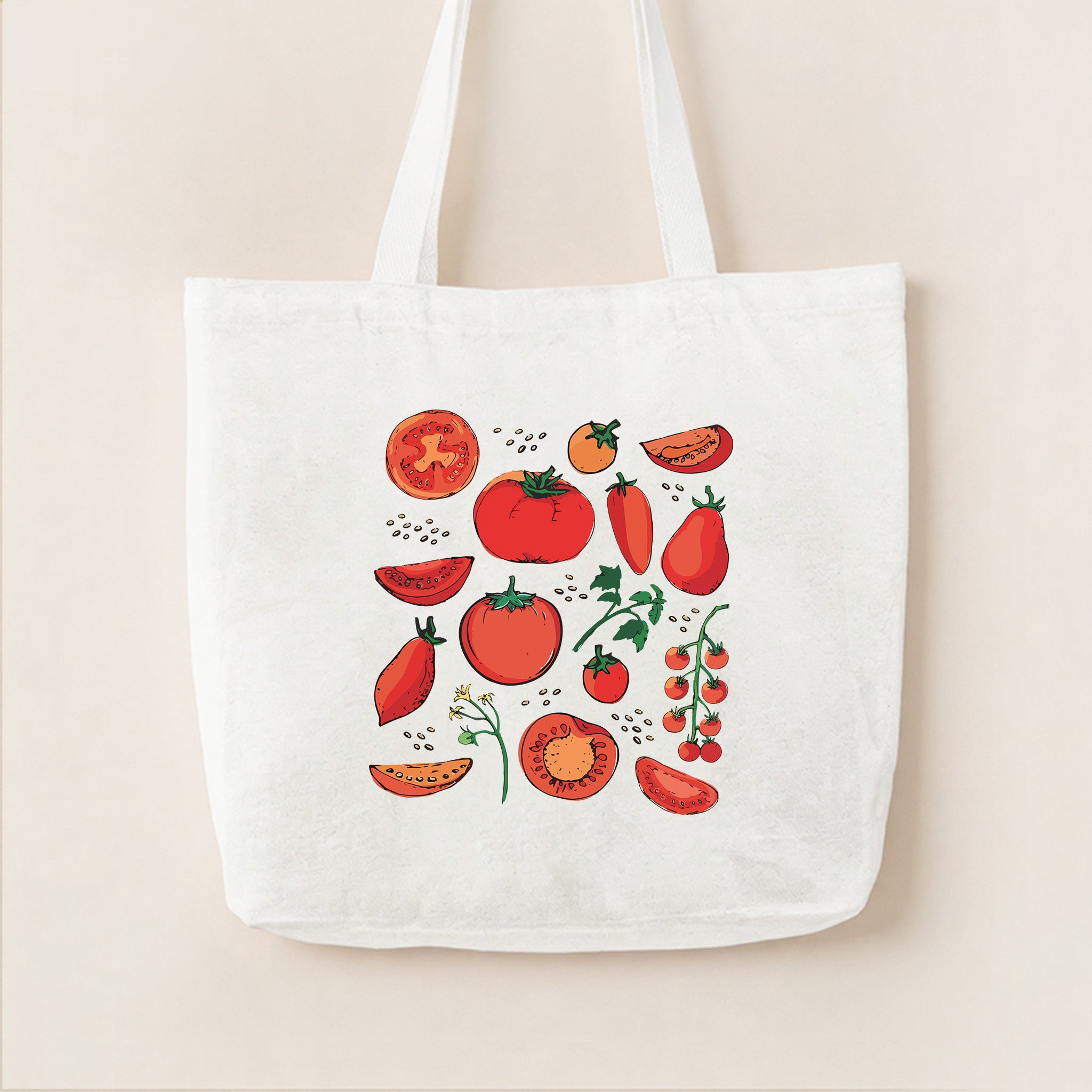 Tomato Canvas Tote Bag