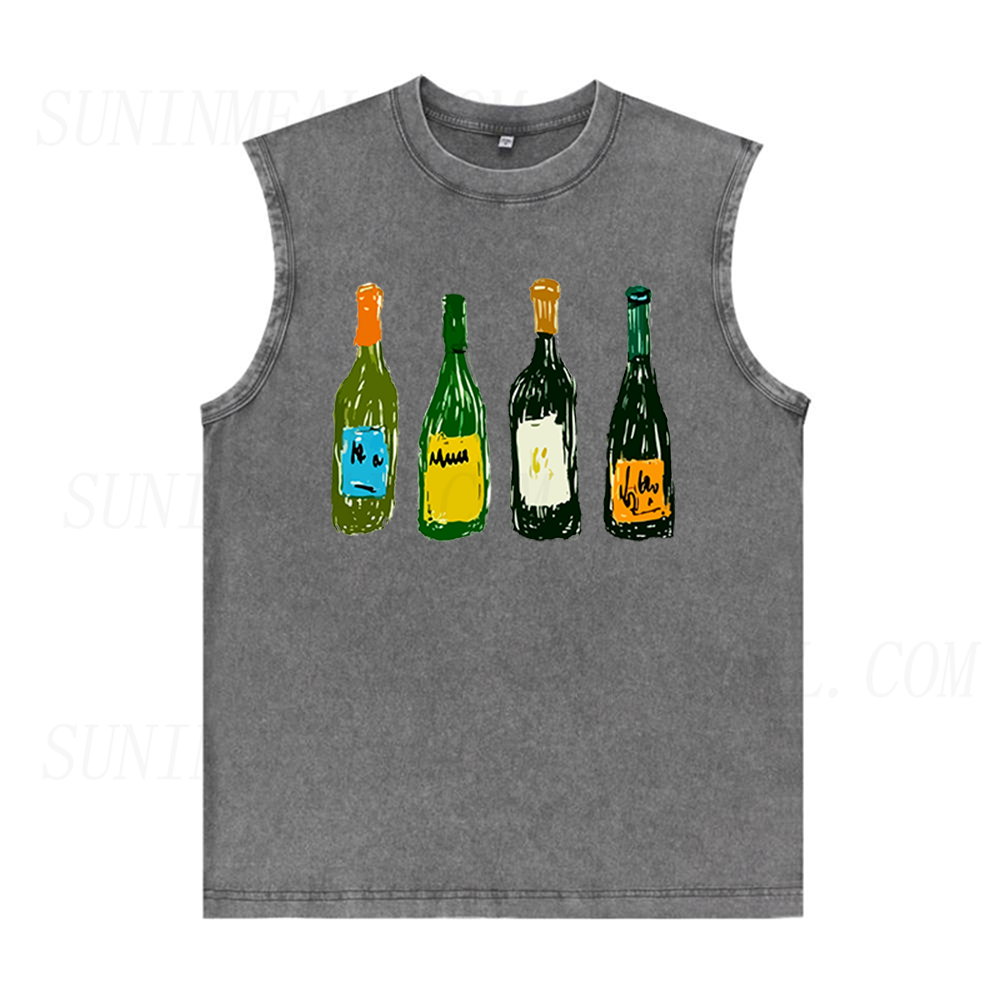 Wine Bottles Unisex Tank Top