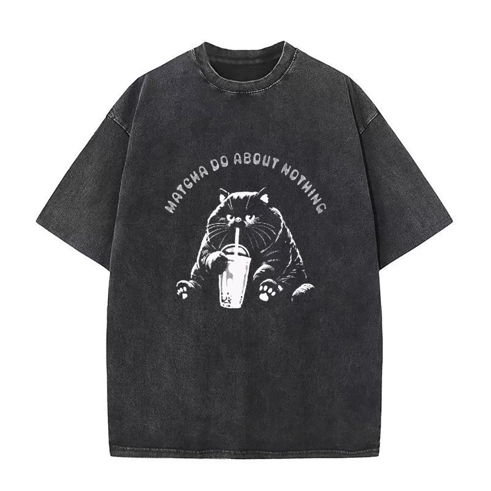 Cat Matcha Do About Nothing Unisex Tee