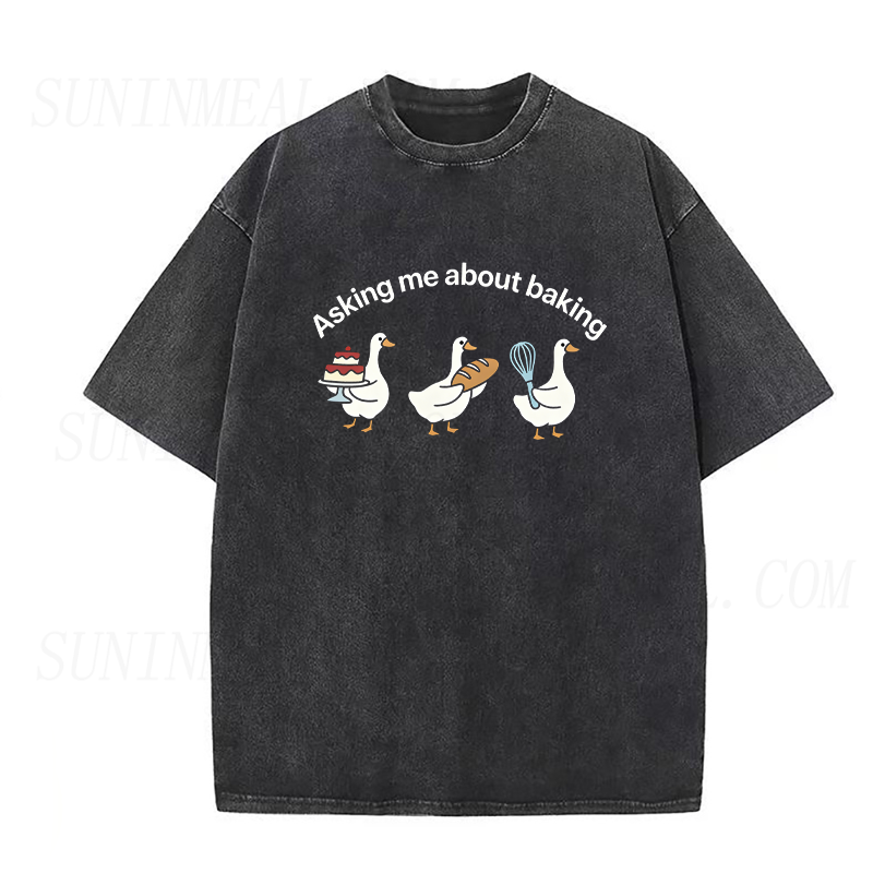 Baking Ducks Ask Me Anything Unisex Tee