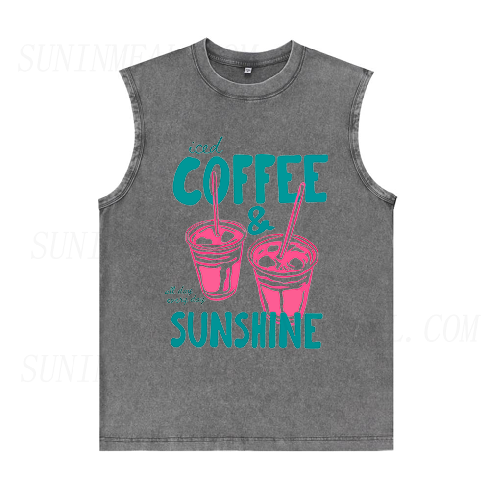 Iced Coffee and Sunshine Unisex Tank Top