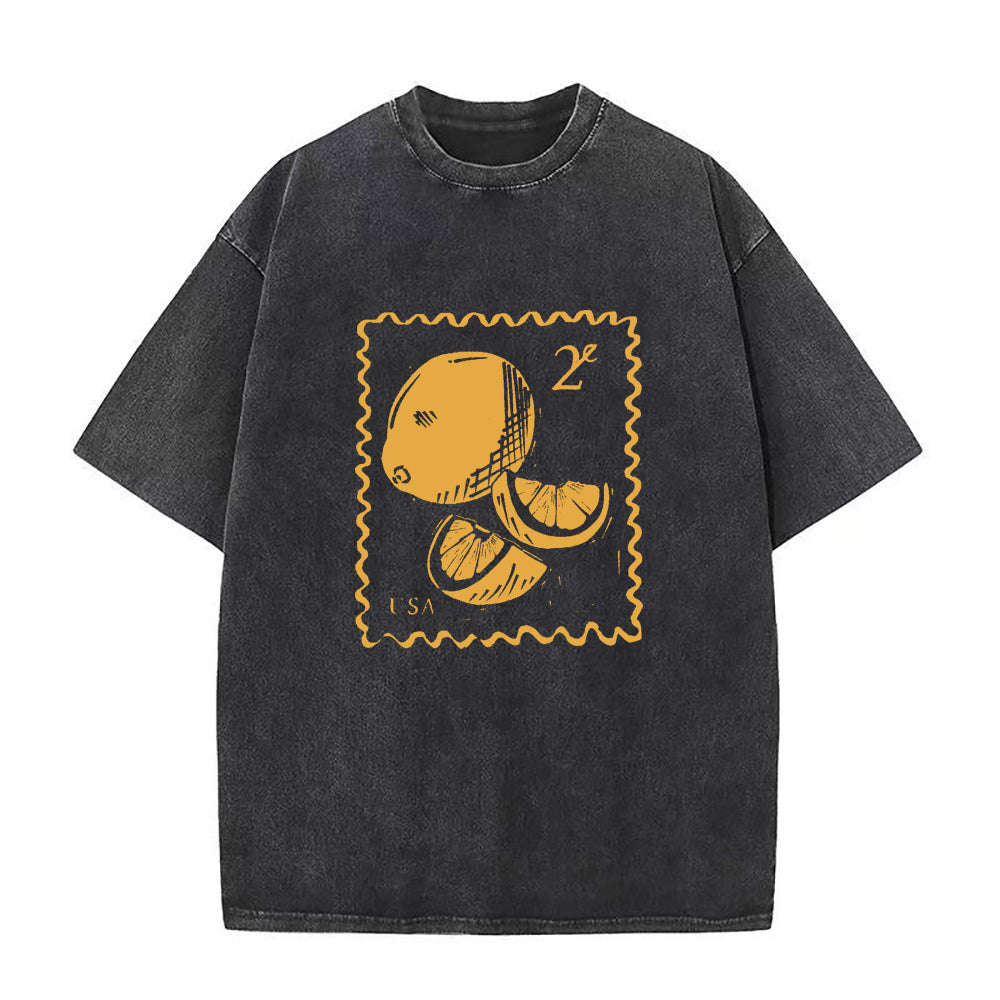 レモンスタンプ ユニセックスTシャツ