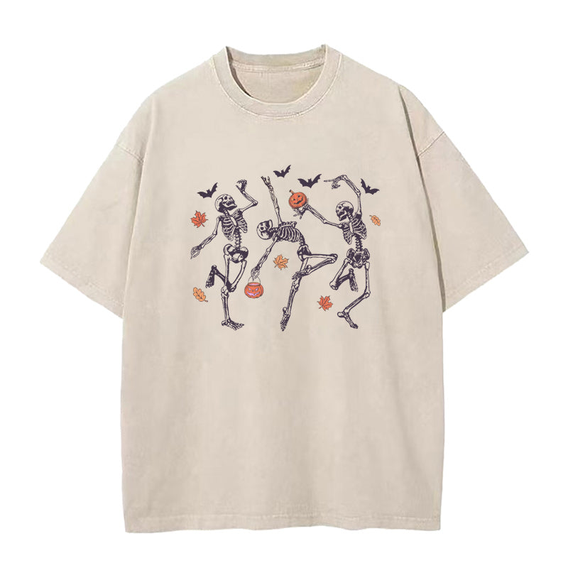 Halloween Dancing Skeleton Unisex Tee