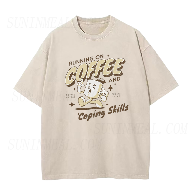 Running on coffee and copping skills Unisex Tee