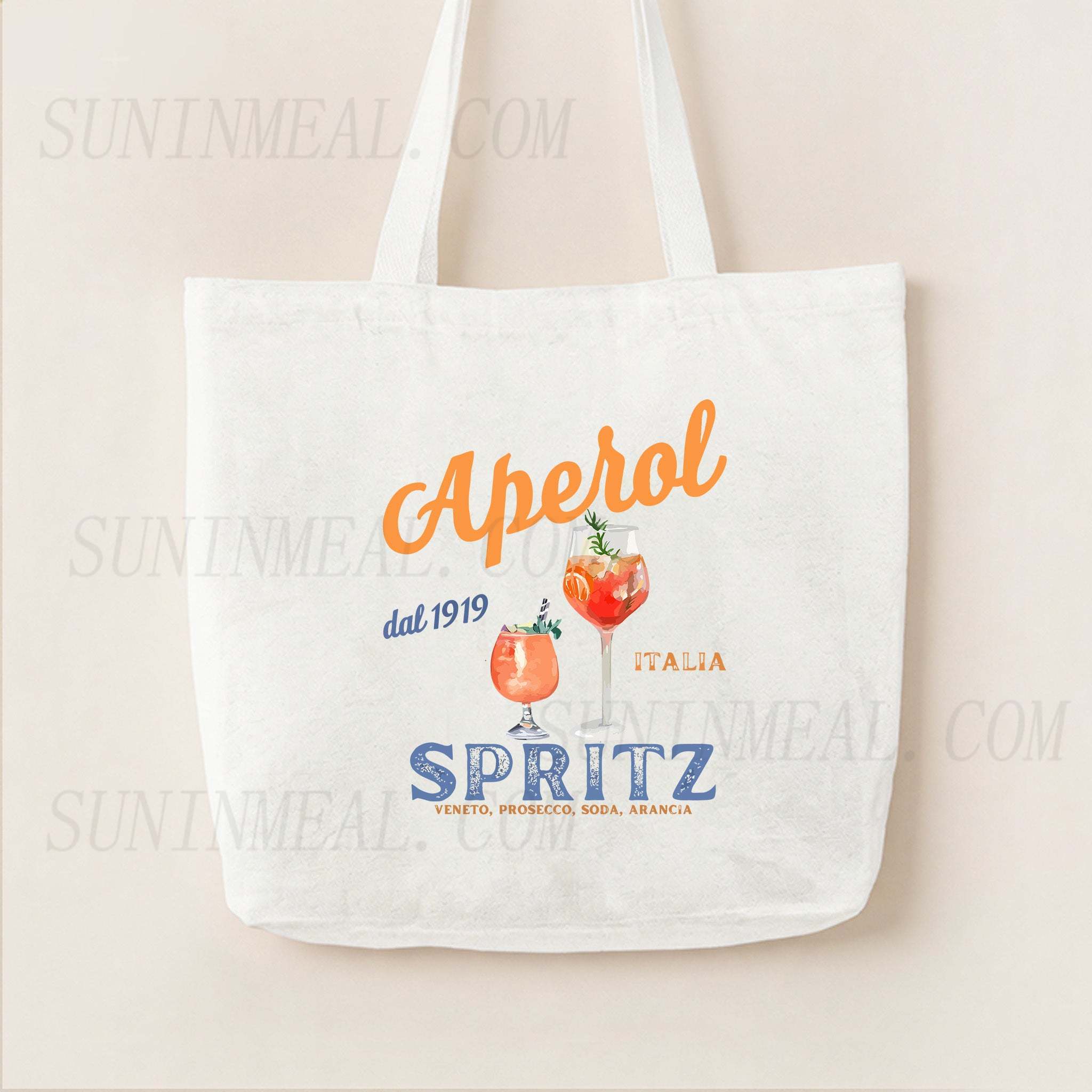Aperol Spritz Canvas Tote Bag