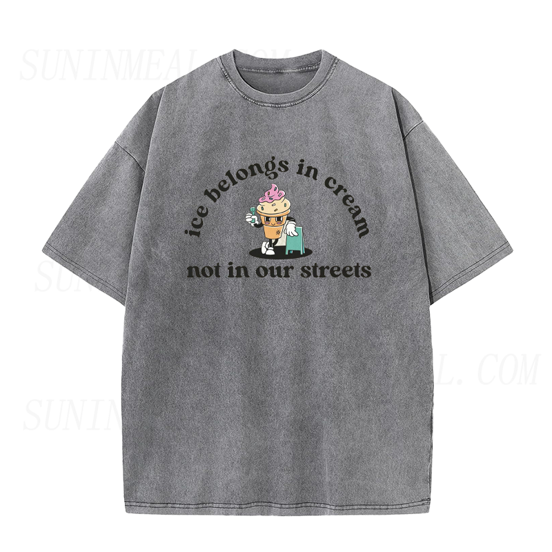 Ice Belongs In Cream Not In Our Streets Unisex Tee