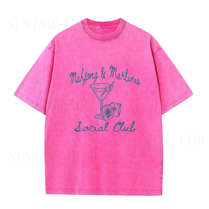 Funny Mahjong Social Club Unisex Tee
