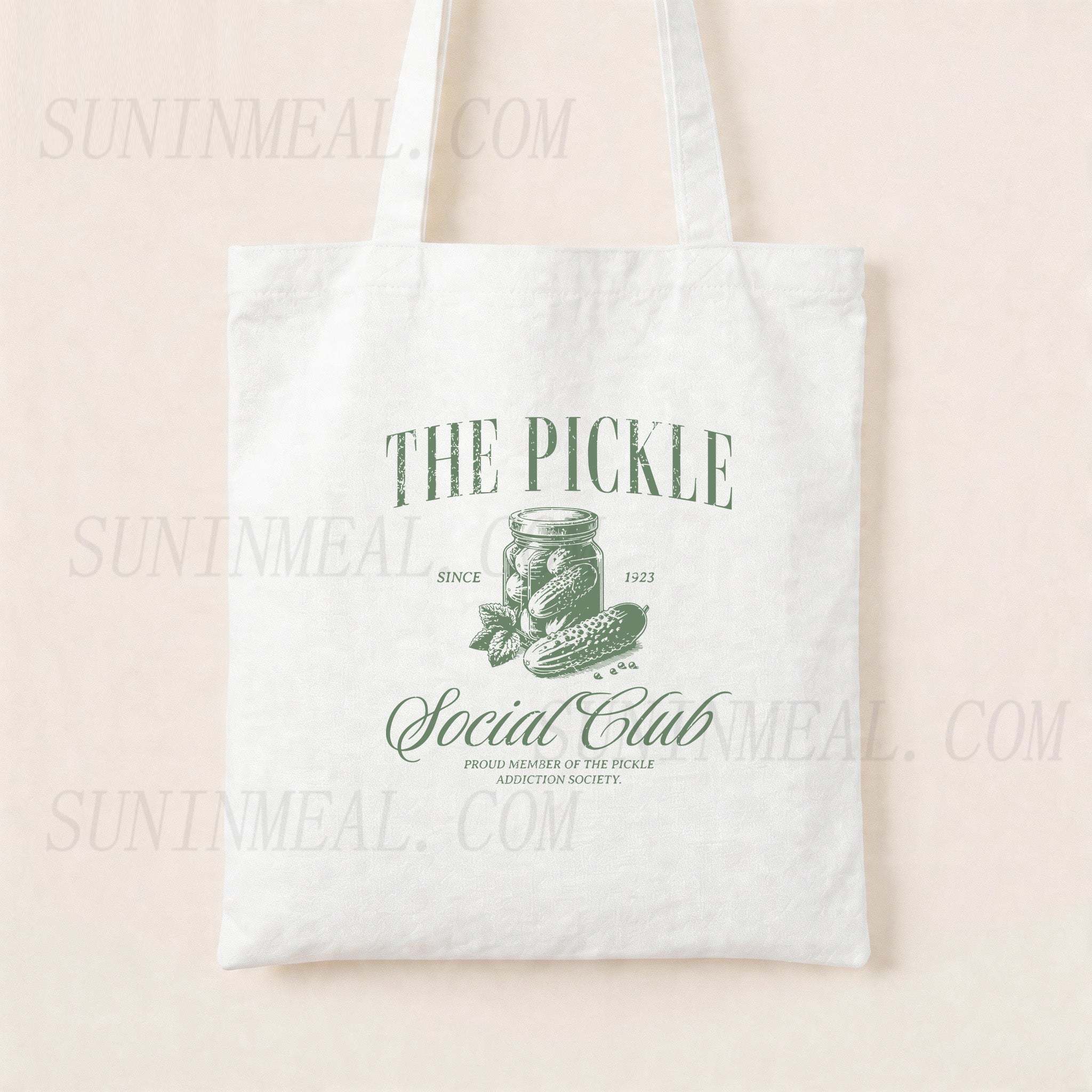 The Pickle Social Club Canvas Tote Bag
