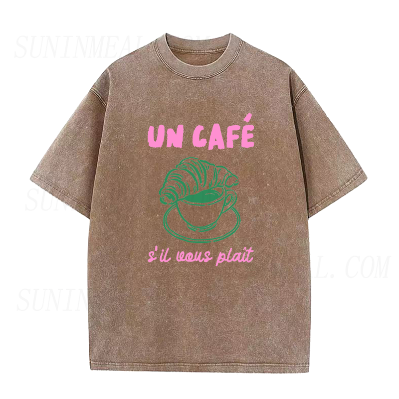 Coffee & Croissant Please Unisex Tee