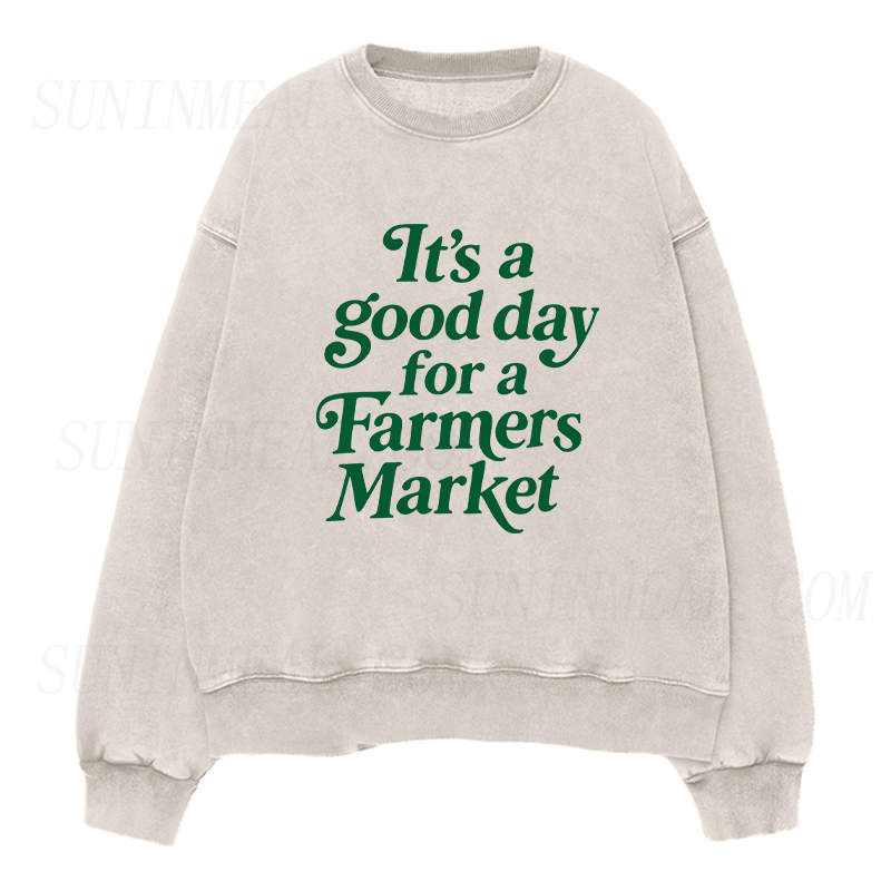 Good Day At The Farmers Market Unisex Crewneck Sweatshirt