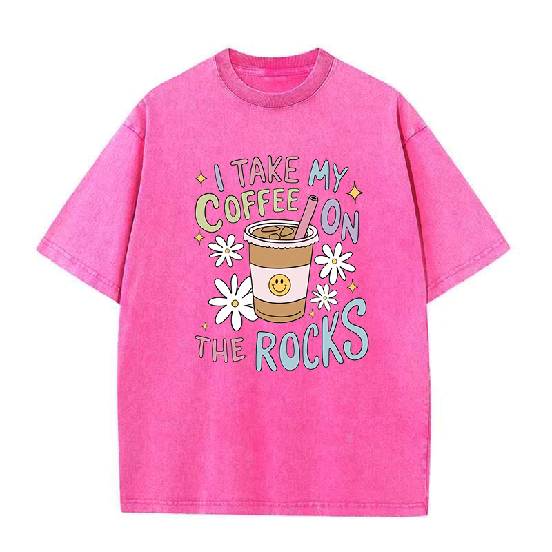 I Take My Coffee On The Rocks Unisex Tee
