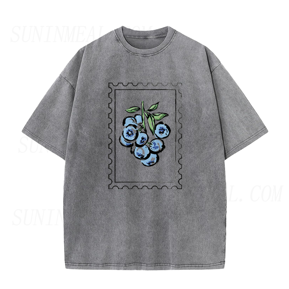 Vintage Blueberry Stamp Unisex Tee