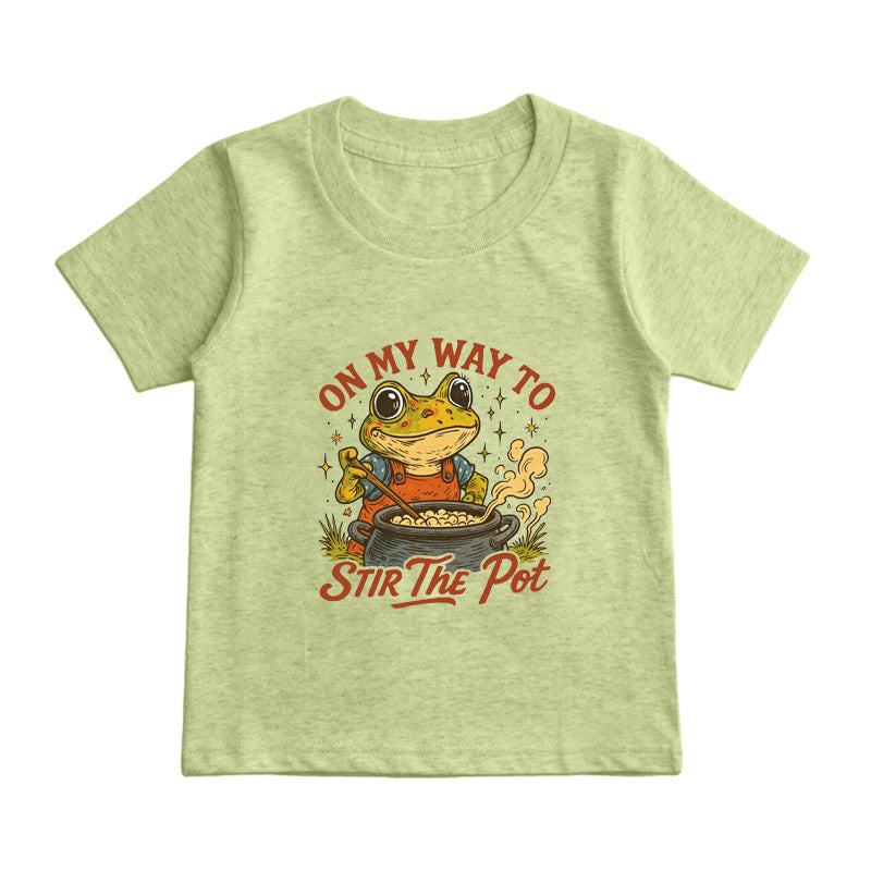 On My Way to Stir the Pot Kids T-Shirt