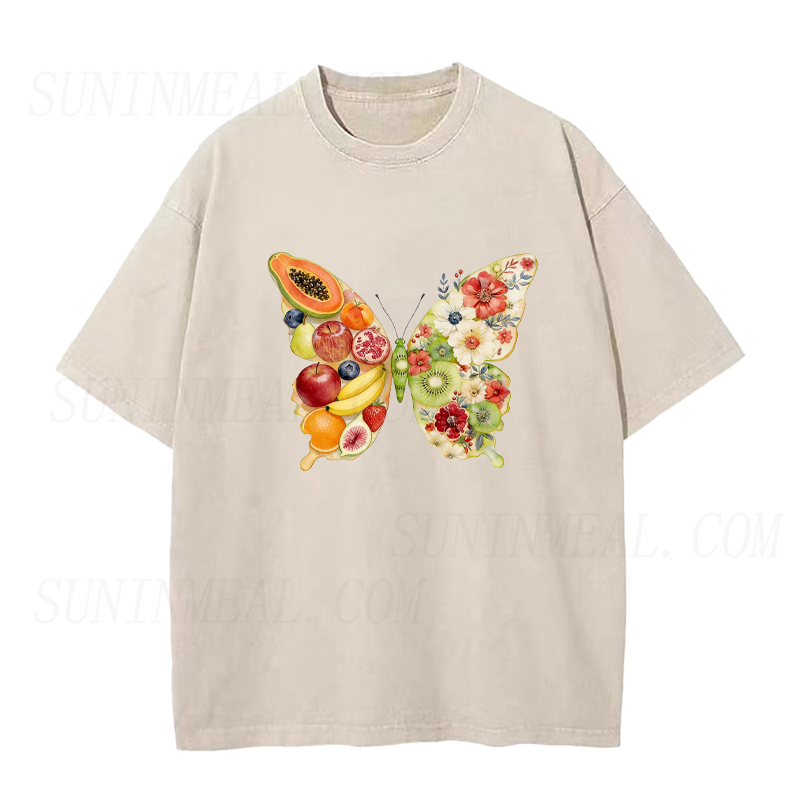 Fruit & Floral Butterfly Unisex Tee