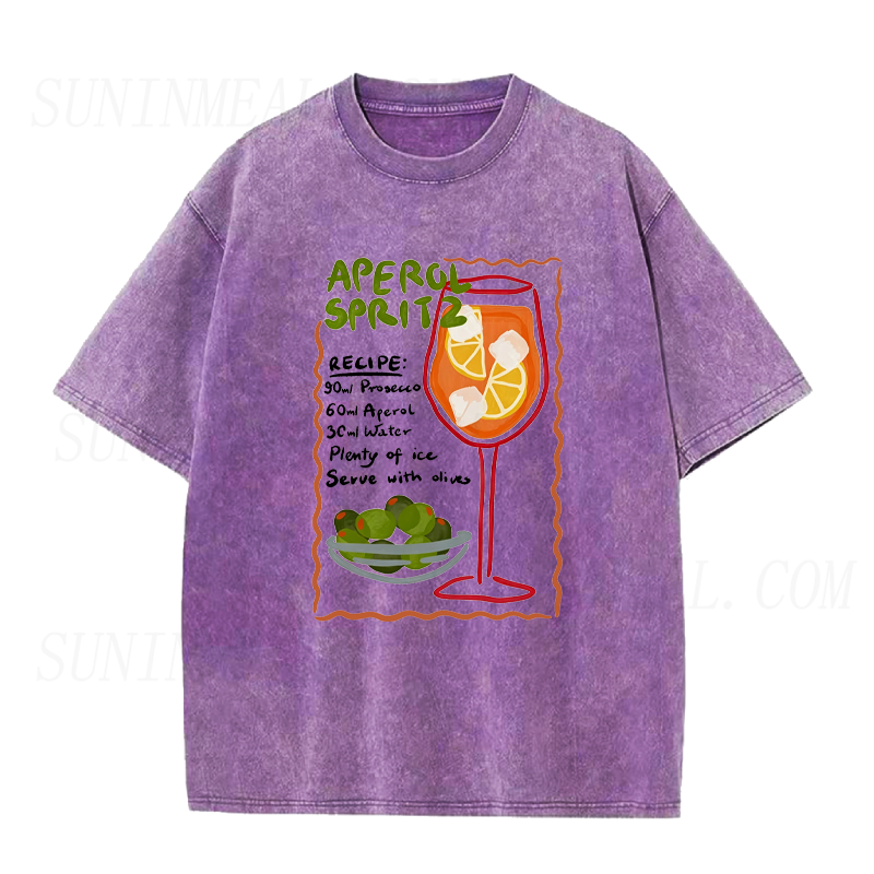 Aperol Spritz Recipe Cocktail Unisex Tee
