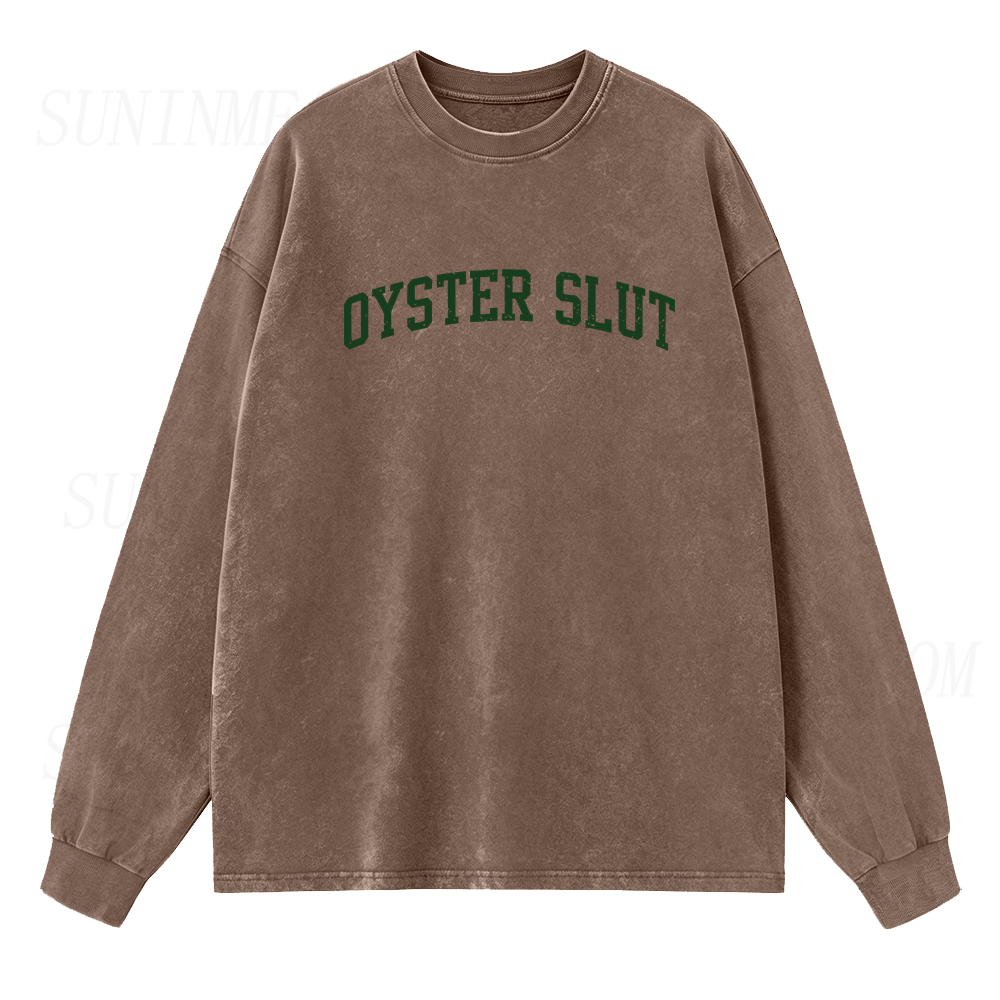 Oyster Slut Graphic Long Sleeve Unisex Tee