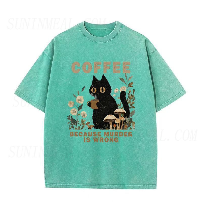 Coffee Cat Unisex Tee