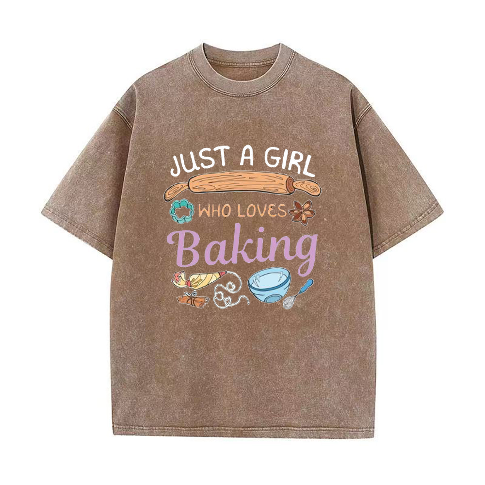 Just A Girl Who Loves Baking Unisex Tee