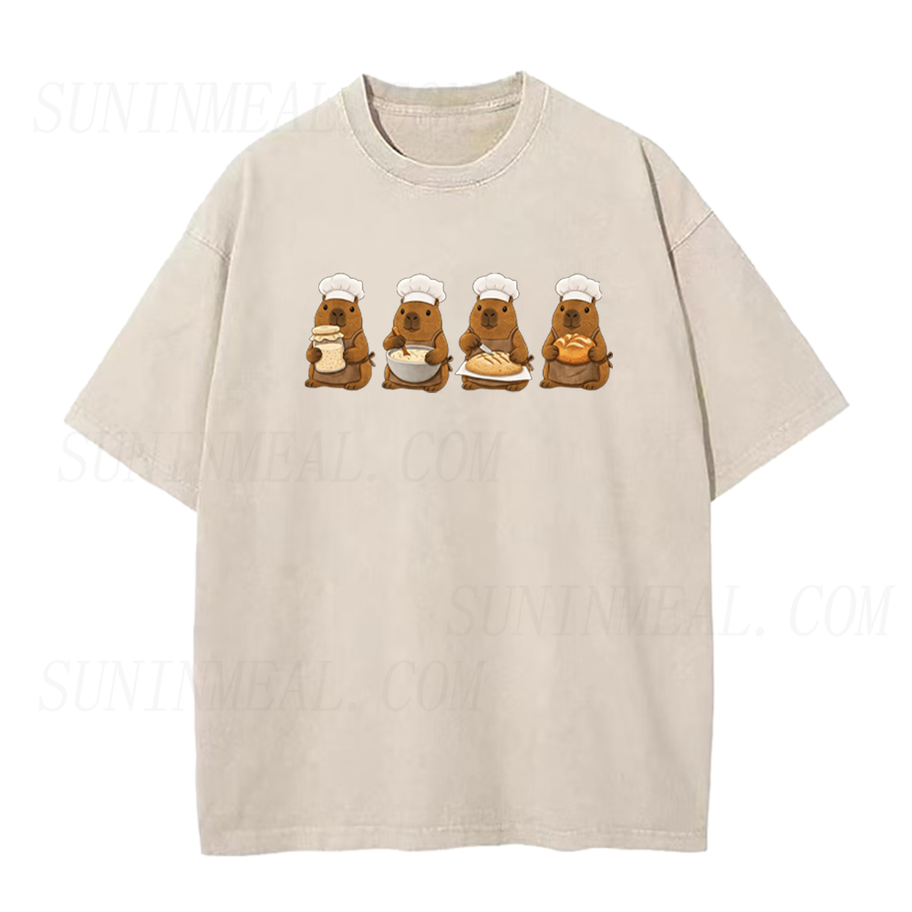 Funny Sourdough Capybara Unisex Tee