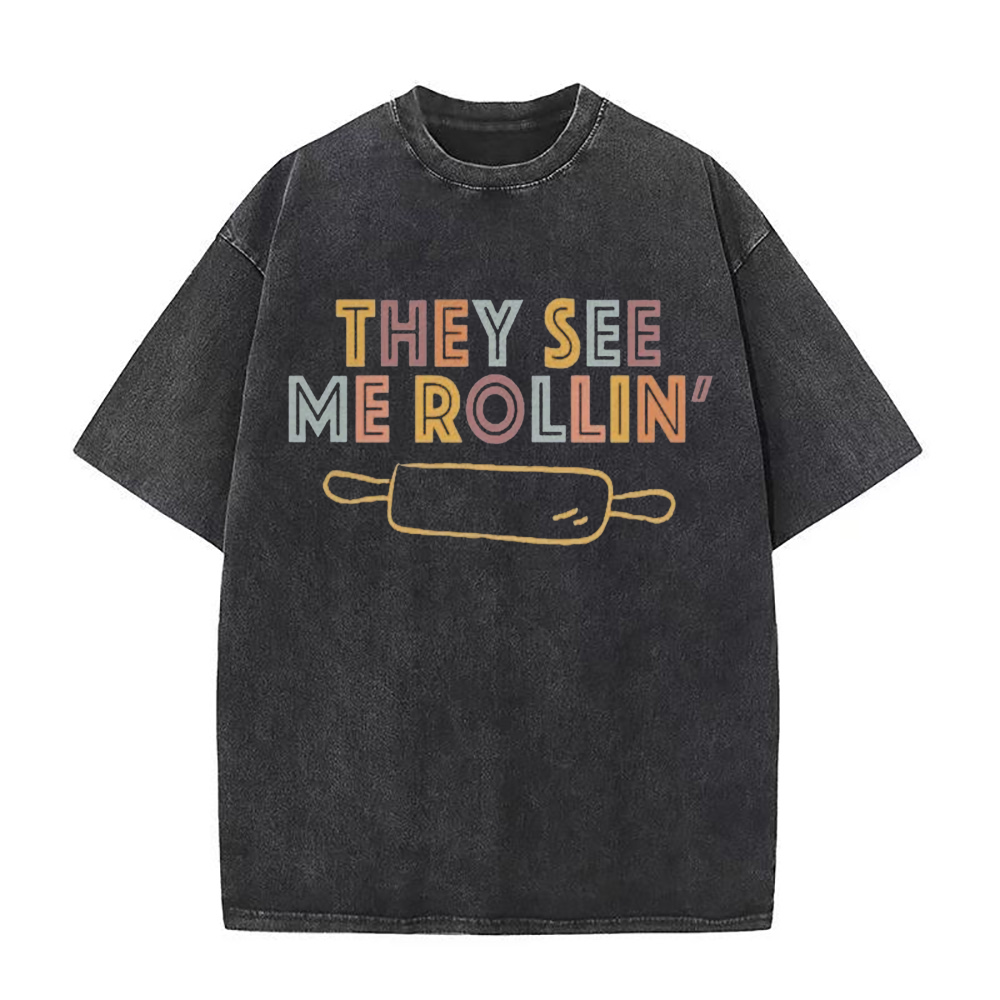 ユニセックスTシャツ「See me rollin」