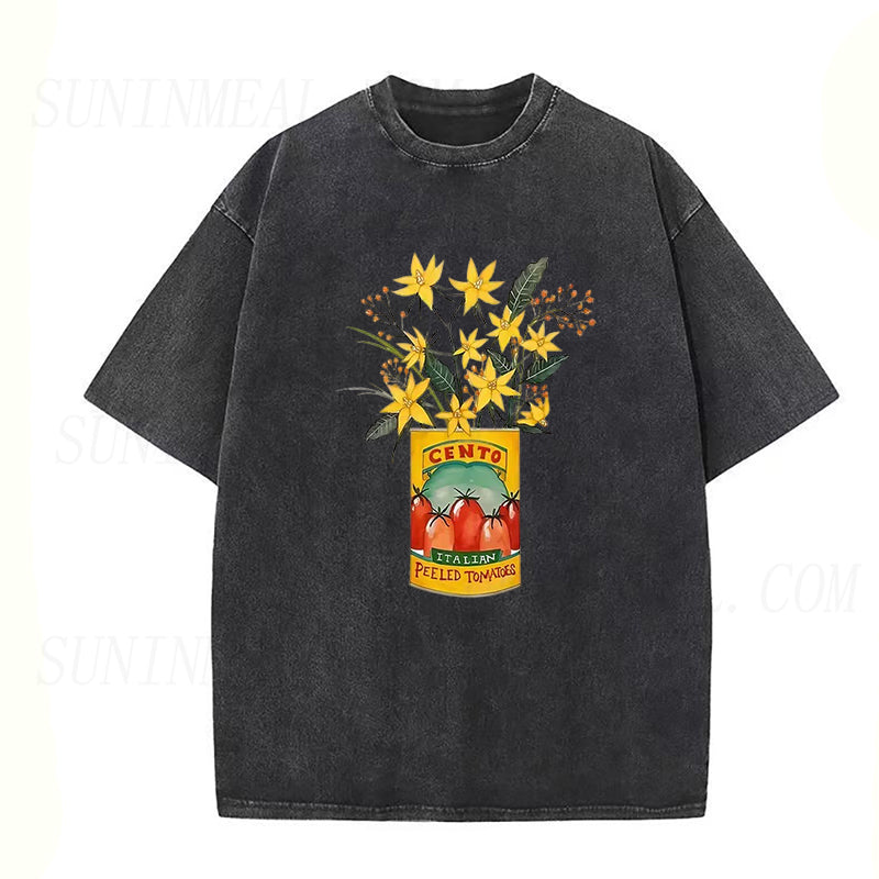 flowers and cento peeled tomatoes Unisex Tee