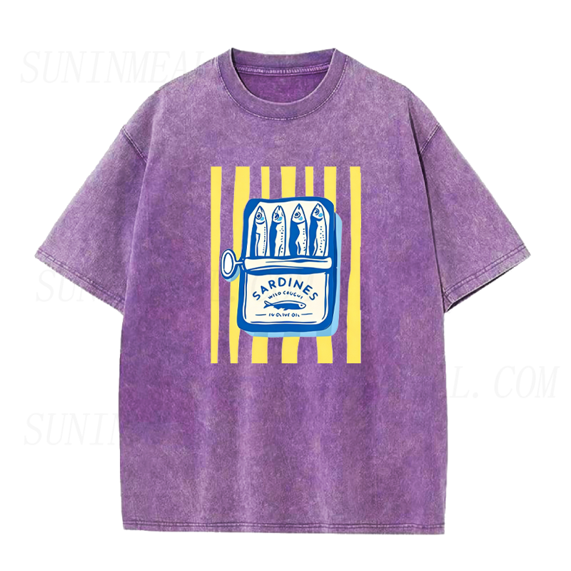 Striped Sardine Can Unisex Tee